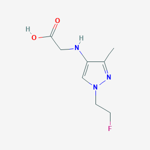 2-[[1-(2-Fluoroethyl)-3-methylpyrazol-4-yl]amino]acetic acid