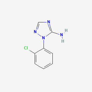 molecular formula C8H7ClN4 B2683657 1-(2-Chlorophenyl)-1H-1,2,4-triazol-5-amine CAS No. 1247575-06-9