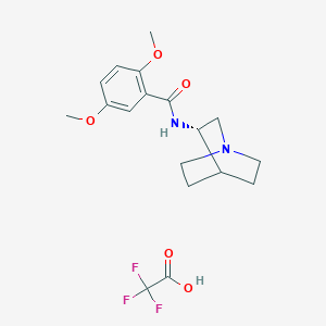 molecular formula C18H23F3N2O5 B2683660 Psem 89S (三氟乙酸盐) CAS No. 1336913-03-1