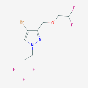 4-bromo-3-[(2,2-difluoroethoxy)methyl]-1-(3,3,3-trifluoropropyl)-1H-pyrazole