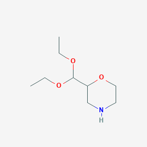 molecular formula C9H19NO3 B2683670 2-(二乙氧甲基)吗啉 CAS No. 2228450-66-4