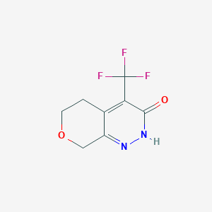 4-(Trifluoromethyl)-2,5,6,8-tetrahydro-3H-pyrano[3,4-c]pyridazin-3-one