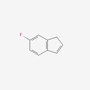 molecular formula C9H7F B2683684 6-fluoro-1H-indene CAS No. 52163-88-9