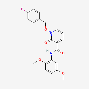 N-(2,5-dimethoxyphenyl)-1-[(4-fluorophenyl)methoxy]-2-oxopyridine-3-carboxamide