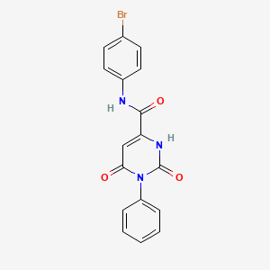 molecular formula C17H12BrN3O3 B2683698 N-(4-bromophenyl)-6-hydroxy-2-oxo-1-phenyl-1,2-dihydro-4-pyrimidinecarboxamide CAS No. 861212-12-6