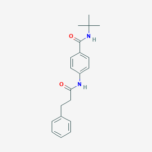N-(tert-butyl)-4-[(3-phenylpropanoyl)amino]benzamide