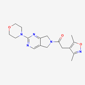 2-(3,5-dimethylisoxazol-4-yl)-1-(2-morpholino-5H-pyrrolo[3,4-d]pyrimidin-6(7H)-yl)ethanone