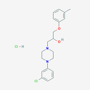 1-(4-(3-Chlorophenyl)piperazin-1-yl)-3-(m-tolyloxy)propan-2-ol hydrochloride