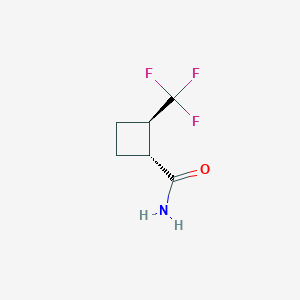 (1R,2R)-2-(Trifluoromethyl)cyclobutane-1-carboxamide