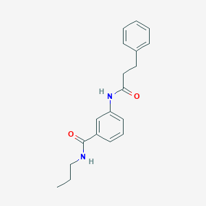 molecular formula C19H22N2O2 B268375 3-[(3-phenylpropanoyl)amino]-N-propylbenzamide 