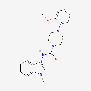 molecular formula C21H24N4O2 B2683764 4-(2-methoxyphenyl)-N-(1-methyl-1H-indol-3-yl)piperazine-1-carboxamide CAS No. 899947-15-0