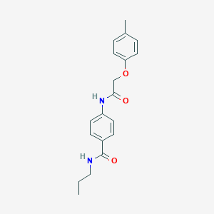 molecular formula C19H22N2O3 B268377 4-{[(4-methylphenoxy)acetyl]amino}-N-propylbenzamide 
