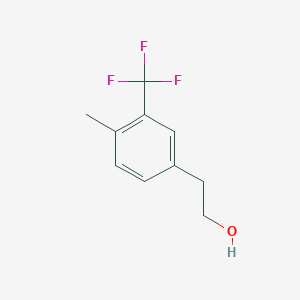 molecular formula C10H11F3O B2683770 2-[4-Methyl-3-(trifluoromethyl)phenyl]ethanol CAS No. 1000547-98-7