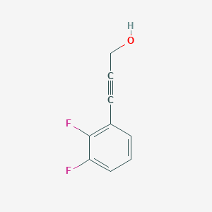 molecular formula C9H6F2O B2683772 3-(2,3-二氟苯基)丙-2-炔-1-醇 CAS No. 1339451-29-4