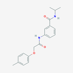 molecular formula C19H22N2O3 B268378 N-isopropyl-3-{[(4-methylphenoxy)acetyl]amino}benzamide 