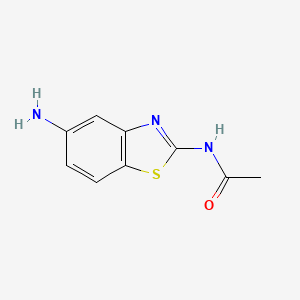 molecular formula C9H9N3OS B2683787 N-(5-amino-1,3-benzothiazol-2-yl)acetamide CAS No. 313955-42-9