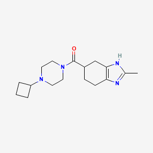(4-cyclobutylpiperazin-1-yl)(2-methyl-4,5,6,7-tetrahydro-1H-benzo[d]imidazol-5-yl)methanone