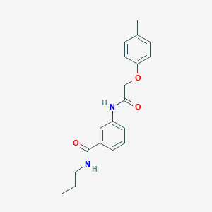 molecular formula C19H22N2O3 B268381 3-{[(4-methylphenoxy)acetyl]amino}-N-propylbenzamide 