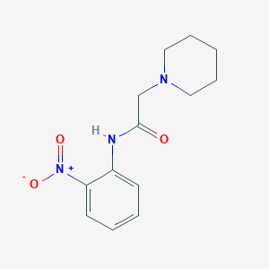 molecular formula C13H17N3O3 B2683816 N-(2-硝基苯基)-2-(哌啶-1-基)乙酰胺 CAS No. 35204-11-6