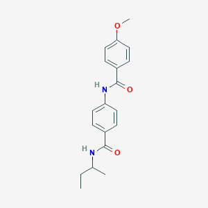 molecular formula C19H22N2O3 B268384 N-{4-[(sec-butylamino)carbonyl]phenyl}-4-methoxybenzamide 