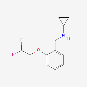 N-[[2-(2,2-difluoroethoxy)phenyl]methyl]cyclopropanamine