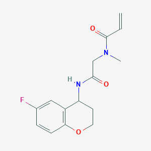 N-[2-[(6-Fluoro-3,4-dihydro-2H-chromen-4-yl)amino]-2-oxoethyl]-N-methylprop-2-enamide