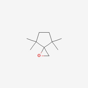 molecular formula C10H18O B2683872 4,4,7,7-Tetramethyl-1-oxaspiro[2.4]heptane CAS No. 106029-84-9