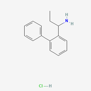 molecular formula C15H18ClN B2683883 1-(2-Phenylphenyl)propan-1-amine hydrochloride CAS No. 2219369-40-9