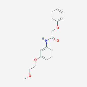 molecular formula C17H19NO4 B268391 N-[3-(2-methoxyethoxy)phenyl]-2-phenoxyacetamide 