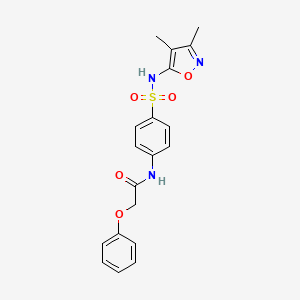 molecular formula C19H19N3O5S B2683921 N-{4-[(3,4-dimethyl-1,2-oxazol-5-yl)sulfamoyl]phenyl}-2-phenoxyacetamide CAS No. 303792-43-0