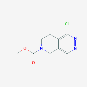 molecular formula C9H10ClN3O2 B2683930 Methyl 1-chloro-7,8-dihydro-5H-pyrido[3,4-d]pyridazine-6-carboxylate CAS No. 2305254-02-6