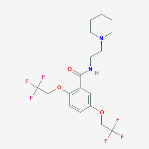 N-(2-piperidinoethyl)-2,5-bis(2,2,2-trifluoroethoxy)benzenecarboxamide