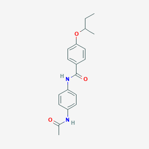 molecular formula C19H22N2O3 B268394 N-[4-(acetylamino)phenyl]-4-sec-butoxybenzamide 