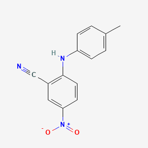 2-[(4-Methylphenyl)amino]-5-nitrobenzonitrile