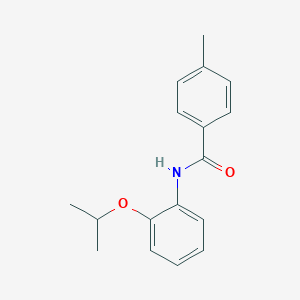 molecular formula C17H19NO2 B268395 N-(2-isopropoxyphenyl)-4-methylbenzamide 