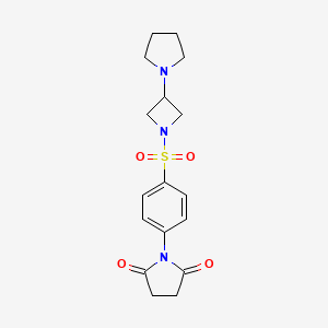 1-[4-(3-Pyrrolidin-1-ylazetidin-1-yl)sulfonylphenyl]pyrrolidine-2,5-dione