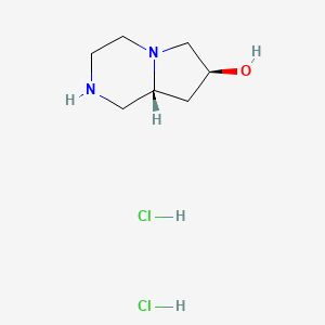 molecular formula C7H16Cl2N2O B2683959 (7S,8aR)-辛氢吡咯[1,2-a]哌嗪-7-醇二盐酸盐 CAS No. 2173637-06-2