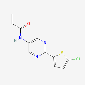 N-[2-(5-Chlorothiophen-2-yl)pyrimidin-5-yl]prop-2-enamide