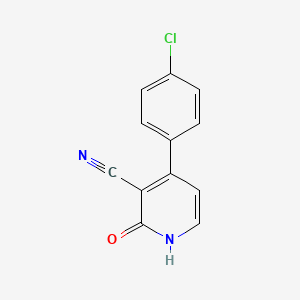 molecular formula C12H7ClN2O B2683980 4-(4-Chlorophenyl)-2-hydroxynicotinonitrile CAS No. 478067-03-7