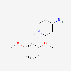 molecular formula C15H24N2O2 B2684000 1-(2,6-二甲氧基苯甲基)-N-甲基哌啶-4-胺 CAS No. 397245-00-0