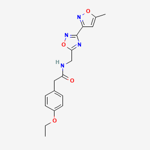 2-(4-ethoxyphenyl)-N-((3-(5-methylisoxazol-3-yl)-1,2,4-oxadiazol-5-yl)methyl)acetamide
