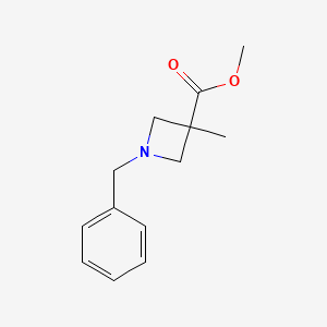 molecular formula C13H17NO2 B2684024 甲基-1-苄基-3-甲基氮杂环丁烷-3-羧酸酯 CAS No. 2222512-08-3