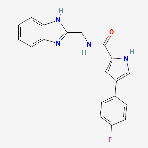 N-((1H-benzo[d]imidazol-2-yl)methyl)-4-(4-fluorophenyl)-1H-pyrrole-2-carboxamide
