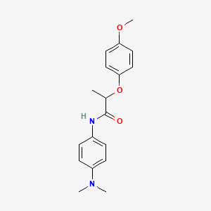 N-[4-(dimethylamino)phenyl]-2-(4-methoxyphenoxy)propanamide