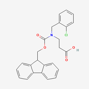 3-{[(2-chlorophenyl)methyl]({[(9H-fluoren-9-yl)methoxy]carbonyl})amino}propanoic acid