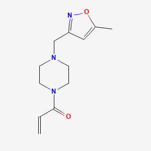 1-[4-[(5-Methyl-1,2-oxazol-3-yl)methyl]piperazin-1-yl]prop-2-en-1-one
