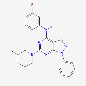 N-(3-fluorophenyl)-6-(3-methylpiperidin-1-yl)-1-phenyl-1H-pyrazolo[3,4-d]pyrimidin-4-amine