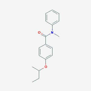 molecular formula C18H21NO2 B268404 4-sec-butoxy-N-methyl-N-phenylbenzamide 