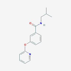 molecular formula C16H18N2O2 B2684045 N-异丁基-3-(吡啶-2-氧基)苯甲酰胺 CAS No. 1797320-39-8