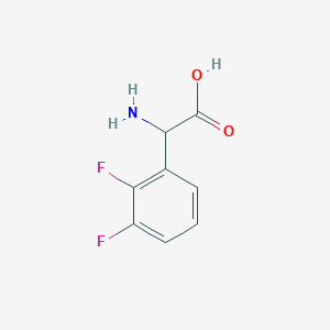 molecular formula C8H7F2NO2 B2684048 2-amino-2-(2,3-difluorophenyl)acetic Acid CAS No. 237424-16-7